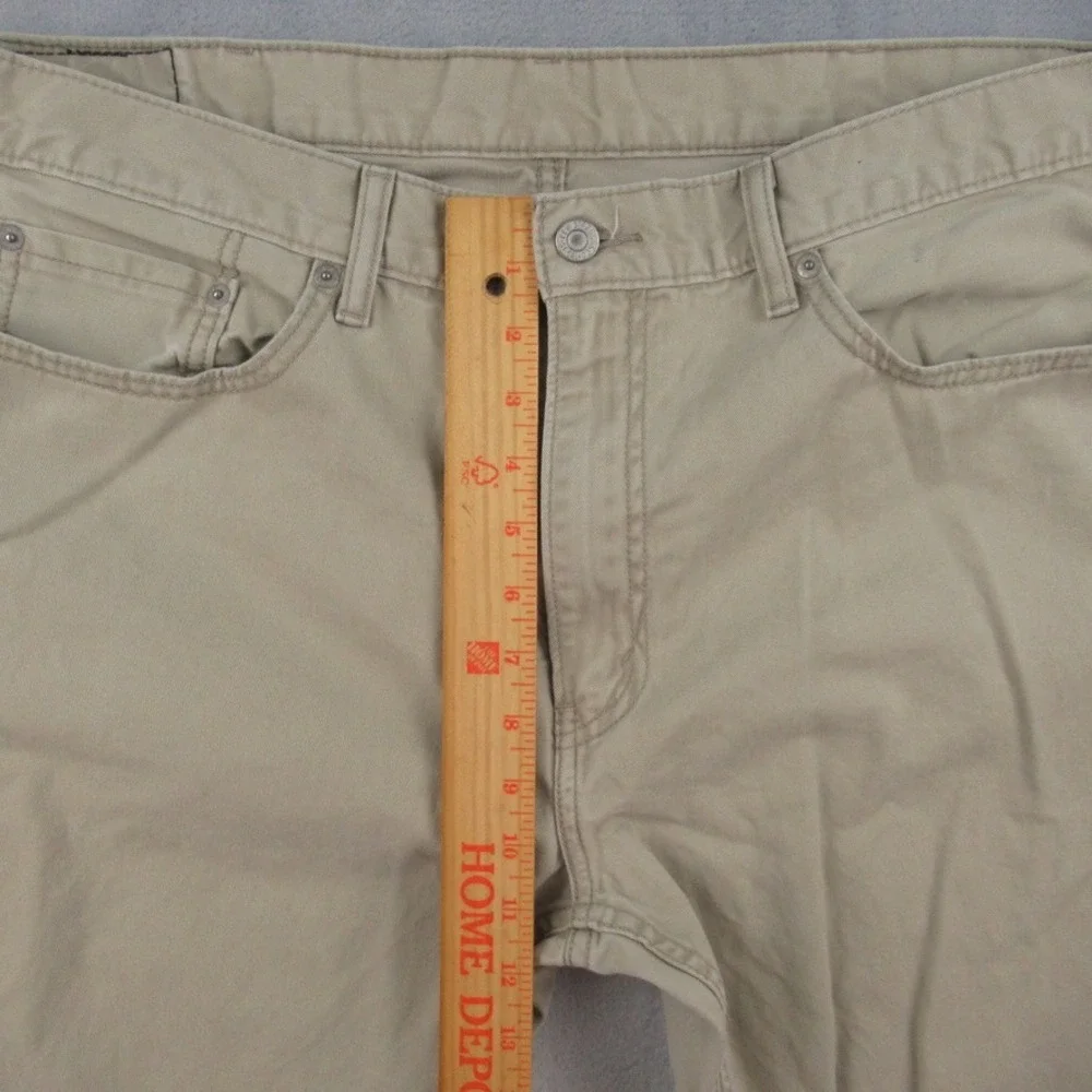 Levis 559 Relaxed Straight Khaki Pants Mens 38x32 Tan Cotton Chino 00559-0369